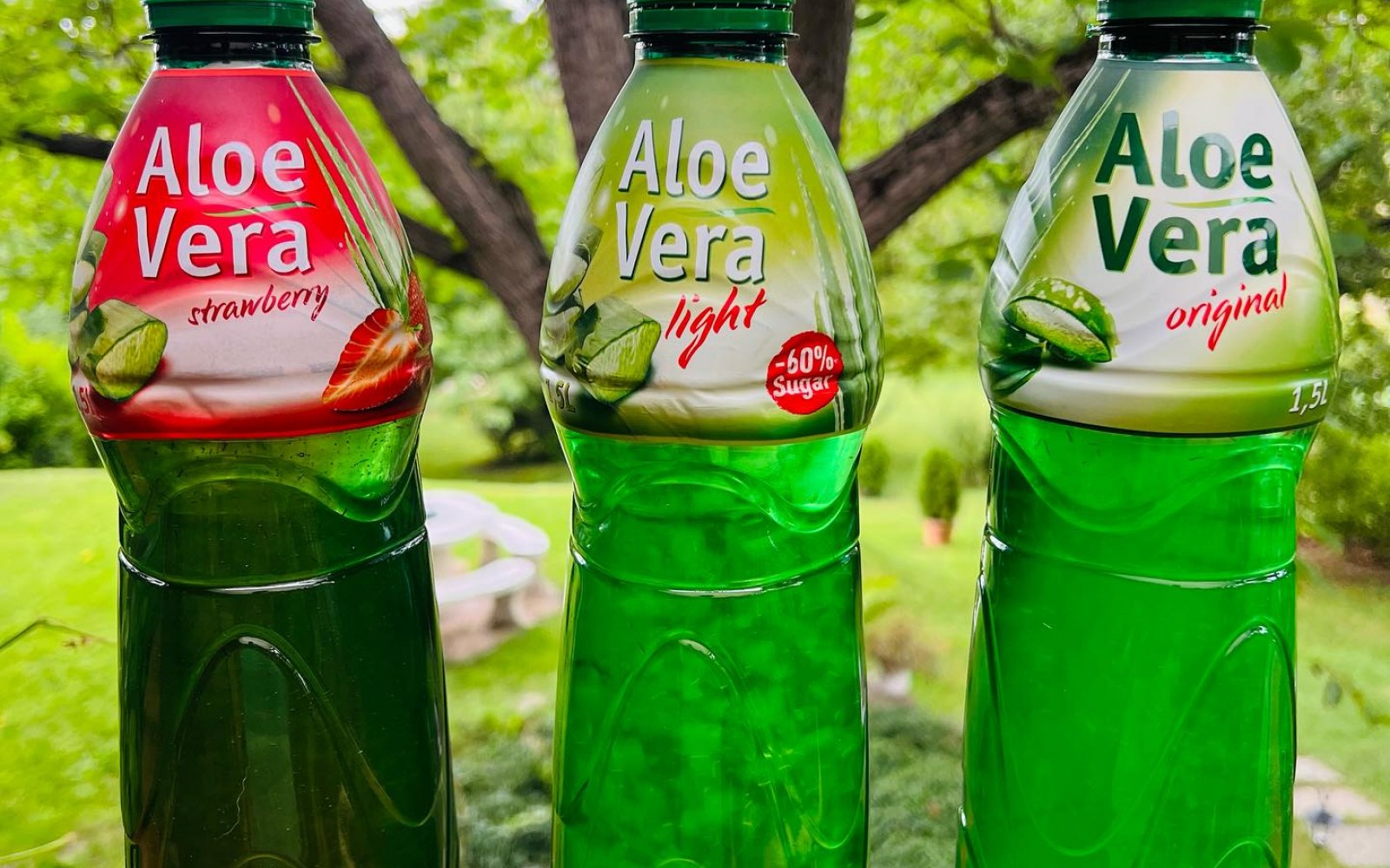 The light version of this Aloe vera delicacy contains 60% less sugar