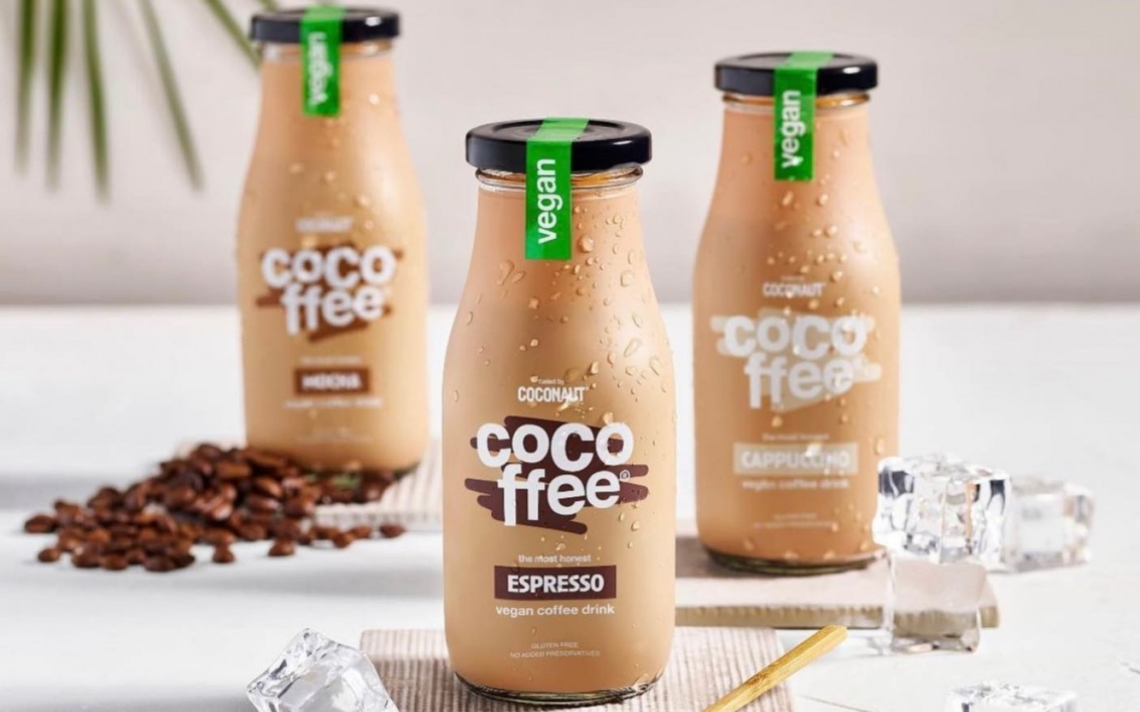   Appetizing drinks are available in three different flavors: espresso, mocha and cappuccino